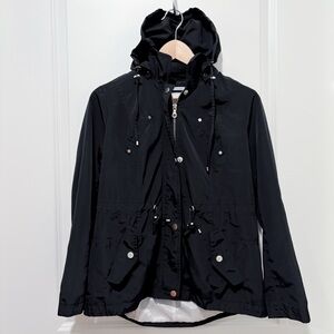 Charter Club water-resistant hooded anorak rain jacket rain coat